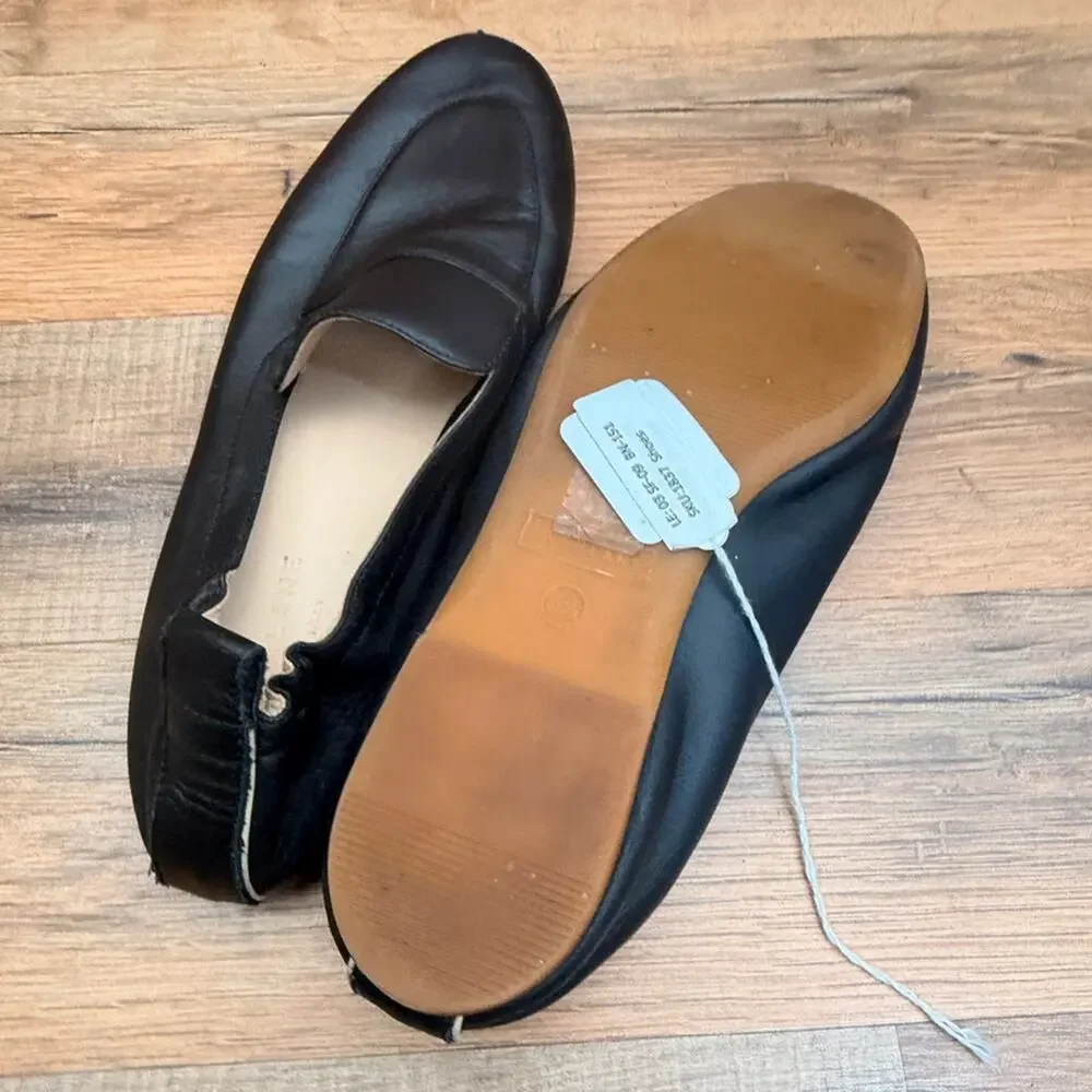 Everlane The Day Loafer Size 6.5 Black Leather Shoes